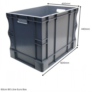 Heavy Duty Stacking Euro Box 60cm 90 Litre